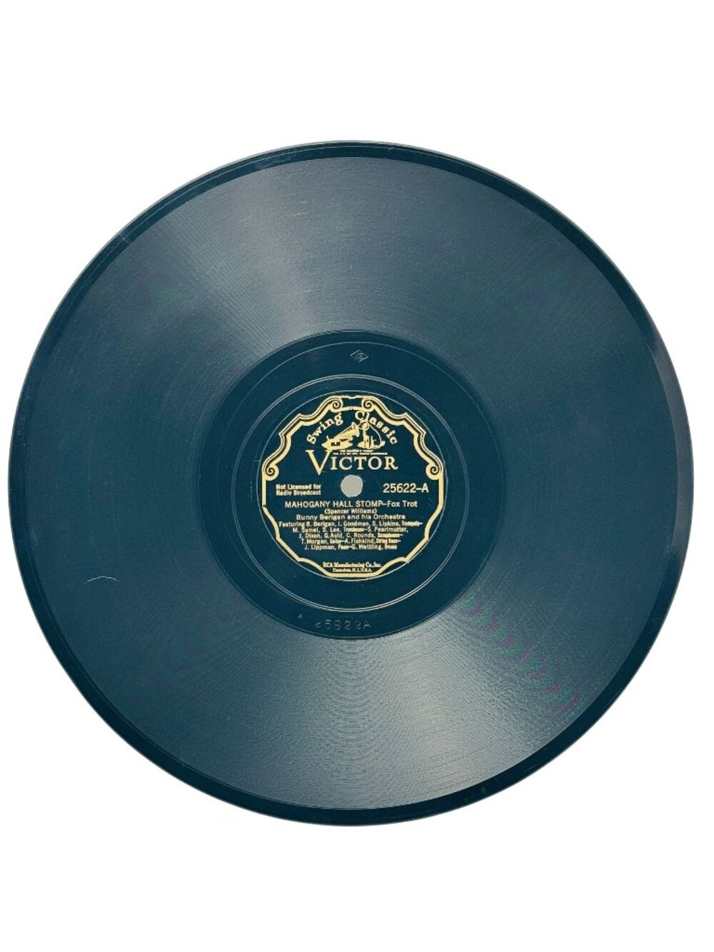 Bunny Berigan Mahogany Hall Stomp 10 Inch Shellac 78 RPM Victor 25622 VG+